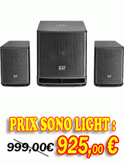 Sono Portable Ldsystems : dave15g3, sono amplifiée série Dave g3 pour DJ, BAR, PUB...