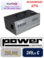 Power Lighting HAZESTORM Pro 800 - Machine à brouillard pro pour DJ et club HAZESTORM Pro 800.