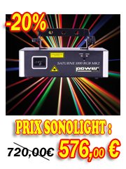 Power Lighting Laser : Laser vert 50 Mw Power Lighting saturne 1000 RGB MK2 pour DJ