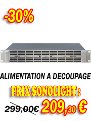Sonorisation Ampli : BST DXA-500 Amplificateur a decoupage 2 x 500 watts RMS pour disco et DJ.
