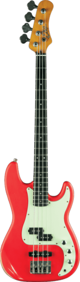 EKO GEE VPJ280V-RELIC-RED - Relic - 4 cordes Type PJ Relic - Fiesta Red