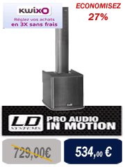 Ldsystems MAUI11 : LDMAUI11 système compact amplifié à colonne pour DJ et musiciens