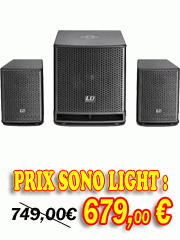 Sono Portable Ldsystems : dave12g3, sono amplifiée série Dave g3 pour DJ, BAR, PUB...