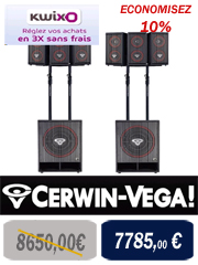 Cerwin Vega - Vega 4800 A : Sono Amplifiée 4800 watts RMS Cerwin Vega
