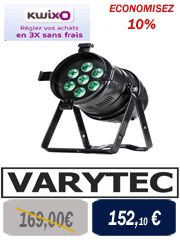 Varytec Projecteur Led : Projecteur PAR64 Led Varytec 7 x 10 watts Led RGBWA