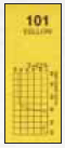 Feuille de Gelatine Jaune code couleur 101 - 500 x 750 mm