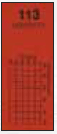 Feuille de Gelatine Rouge Magenta code couleur 113 - 500 x 750 mm