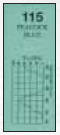 Feuille de Gelatine Bleu Paon code couleur 115 - 500 x 750 mm
