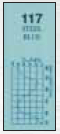 Feuille de Gelatine Bleu Metal code couleur 117 - 500 x 750 mm