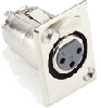 Fiche XLR Femelle Chassis 3 pins serie Eco