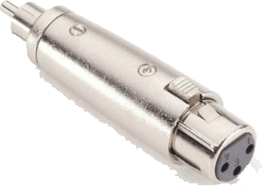 Adaptateur XLR femelle vers RCA mâle