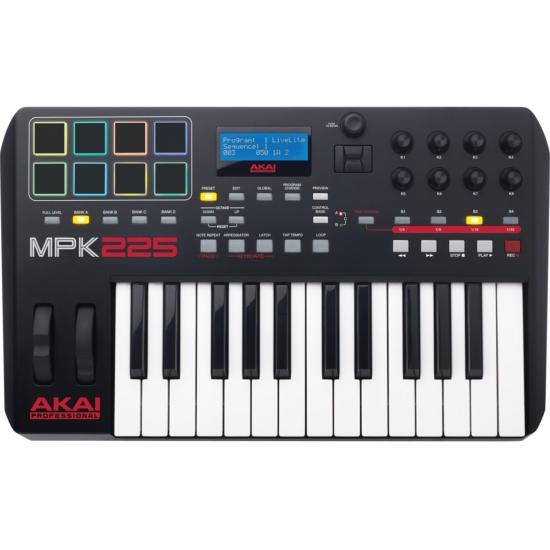 AKAI PRO KAP MPK225 - clavier maitre usb midi 25 notes 8 pads