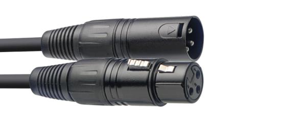 STAGG SDX3-3 - Câble DMX, XLR/XLR (m/f), 3 m