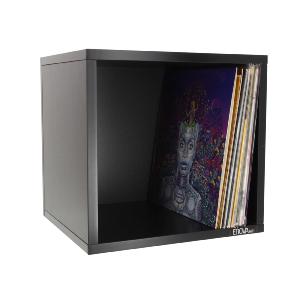 ENOVA VINYLE BOX 120BL - Meuble noir pour 120 vinyles