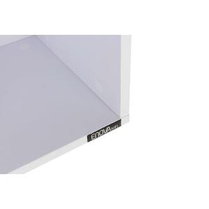 ENOVA hifi VINYLE BOX 120WH - Meuble blanc pour 120 vinyles