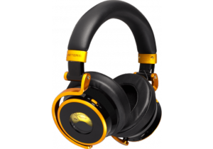  ASHDOWN JAS M-OV-1-B-C-BK&GOLD - Casque Bluetooth METERS Noir et Or