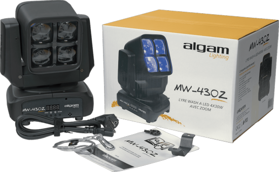 ALGAM LIGHTING LAL MW430ZOOM - Lyre wash 4 x 30w RGBW avec zoom