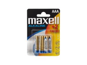 Blister de 4 piles LR03 MAXELL 1.5 Volts Alcaline AAA 0% de mercure