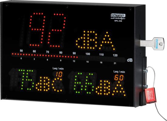 DATEQ SPL-D3MK2 - Limiteur de son acoustique / afficheur spl avec micro