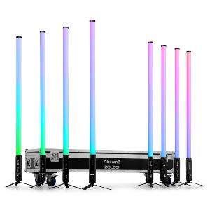 BEAMZ ZELOS PACK - 8 tubes led RGB+CW+WW 360° IP65 sur batterie