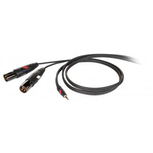 DH DHG595LU3 - cable serie pro Fiche 3.5mm - 2 x XLR Male