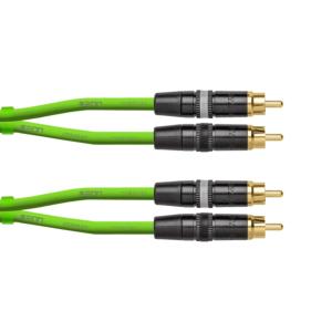 CORDIAL - ECL DJ-RCA1.5G - Câble DJ 2xRCA vers 2xRCA - 1,5m