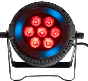 ALGAM LIGHTING LAL PARWASH76-RING - Wash - Par LED 7x 6W + anneau LED RVB