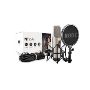RODE NT2A - Micro de studio, directivité multiple, suspension, anti-pop, câble