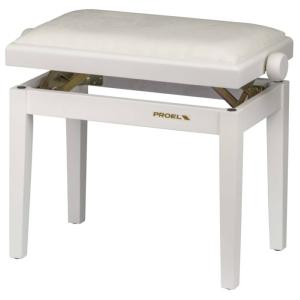 PROEL PB90VSWWH - banc réglable piano pb90 serie blanc velour