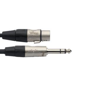 STAGG NAC6PSXFR - Série N, câble audio, jack/XLR (m/f), stéréo, 6 m