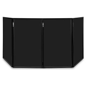 VONYX DB2B - Ecran DJ dépliable 120 x 70, noir (4 panneaux)