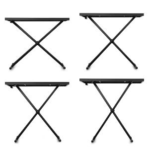 VONYX DBE100 - Ecran DJ pliable, 1 m, table intégrée, avec lycra noir