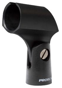 Proel APM10 - Pince de micro, ABS, Ø 22 - 26 mm, double filetage 3/8" et 5/8"