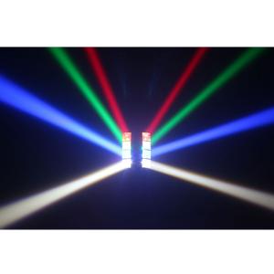 BeamZ MHL820 - Jeu de lumière double HELIX 8X LEDS 3W RGBW DMX