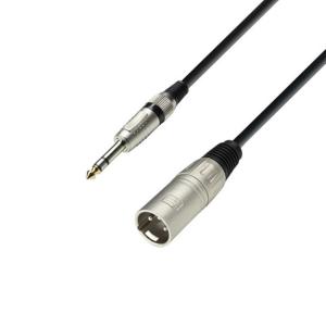 CAB 2027 - Câble Micro XLR mâle vers Jack 6,35 mm TRS stéréo 1 m