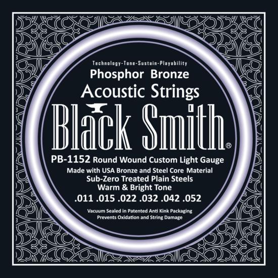 BLACK SMITH PB1152 - jeu cordes acoustique 11 -52