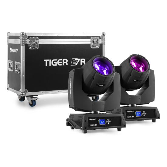 BeamZ Tiger E 7R - Lyre beam 230w set de 2 dans un flight case