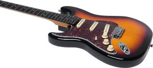 EKO GEE ST300-SB-LH - ST 300 - Type Strat vintage - Sunburst gaucher