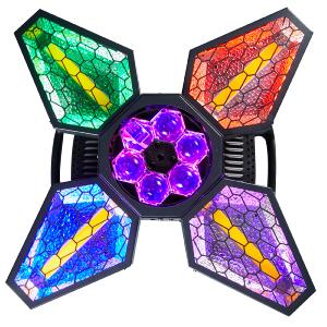 ALGAM LIGHTING - VINTAGE-FLOWER Projecteur rotatif multi-effet à LED