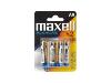 Blister de 4 piles LR06 MAXELL 1.5 Volts Alcaline AAA 0% de mercure