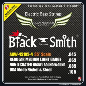 BLACK SMITH A-NW45105-435 - cordes basse 4 cordes 45-105 35
