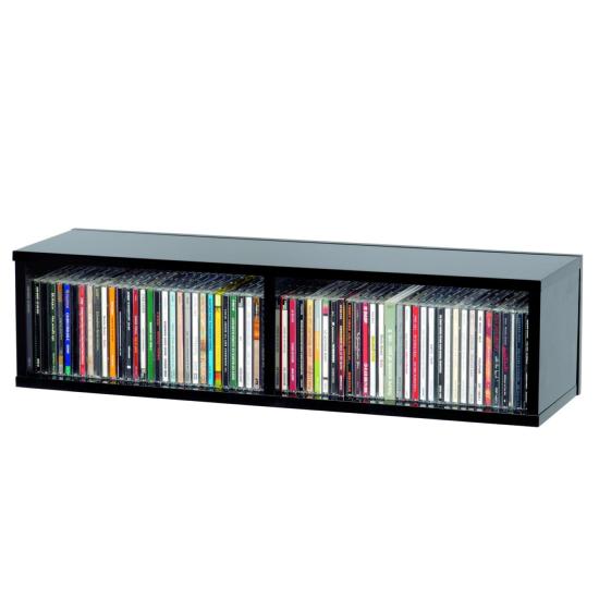 GLORIOUS CD BOX 90 BLACK - Casier Rangement 90 CD Finition Noir