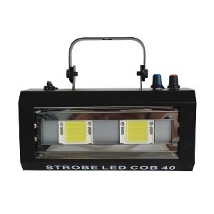 POWER LIGHTING STROBE LED COB 40 - Stroboscope led cob 2 x 20 watts led blanches