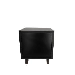 ENOVA VINYLE LOVER CUBE BL - Meuble Hifi noir