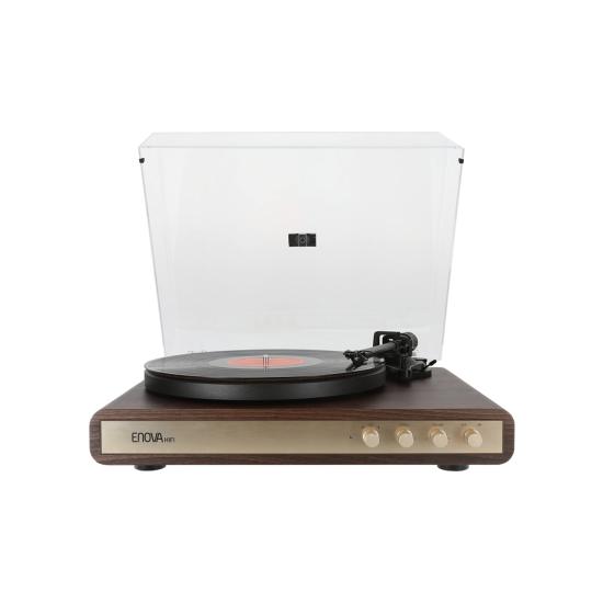 ENOVA HIFI VELA VP2 - Platine Vintage Hifi + Enceintes - Finition Bois Foncé