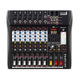 ITALIAN STAGE IS 2MIX8PRO - Table de mixage 8 channel + dsp multi effets + EQ