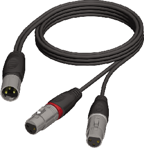 ProCab Câble Audio XLR mâle vers 2 x XLR femelle 1,5 m