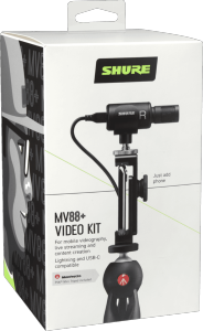 SHURE - SSE MV88+DIG-VIDKIT Nomade - Kit video MV88+ avec trépied