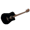 LAG - GLA T118DCE-BLK - Guitare Folk - Tramontane 118 - Dreadnought Cutaway