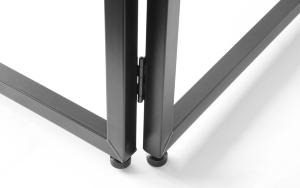 VONYX DB3 - DJ stand, Pupitre avec Lycra noir et blanc et sacoches